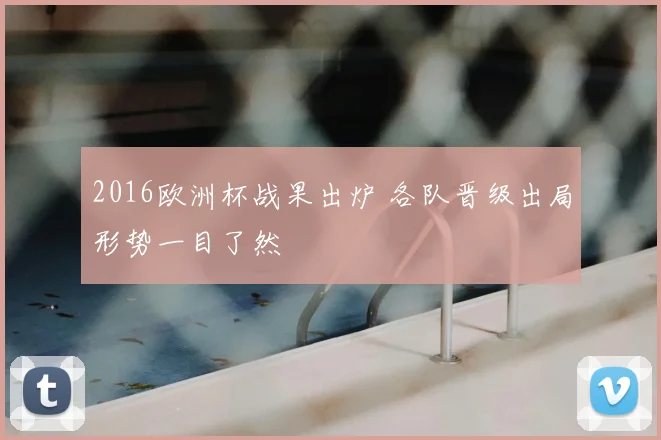 2016欧洲杯战果出炉 各队晋级出局形势一目了然