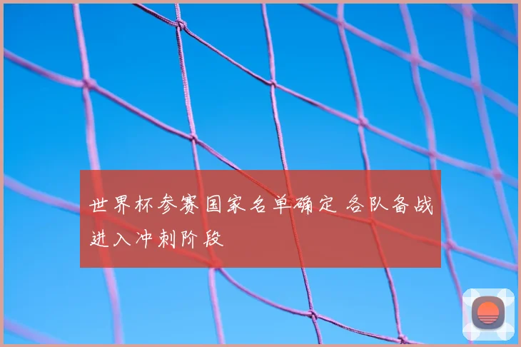 世界杯参赛国家名单确定 各队备战进入冲刺阶段